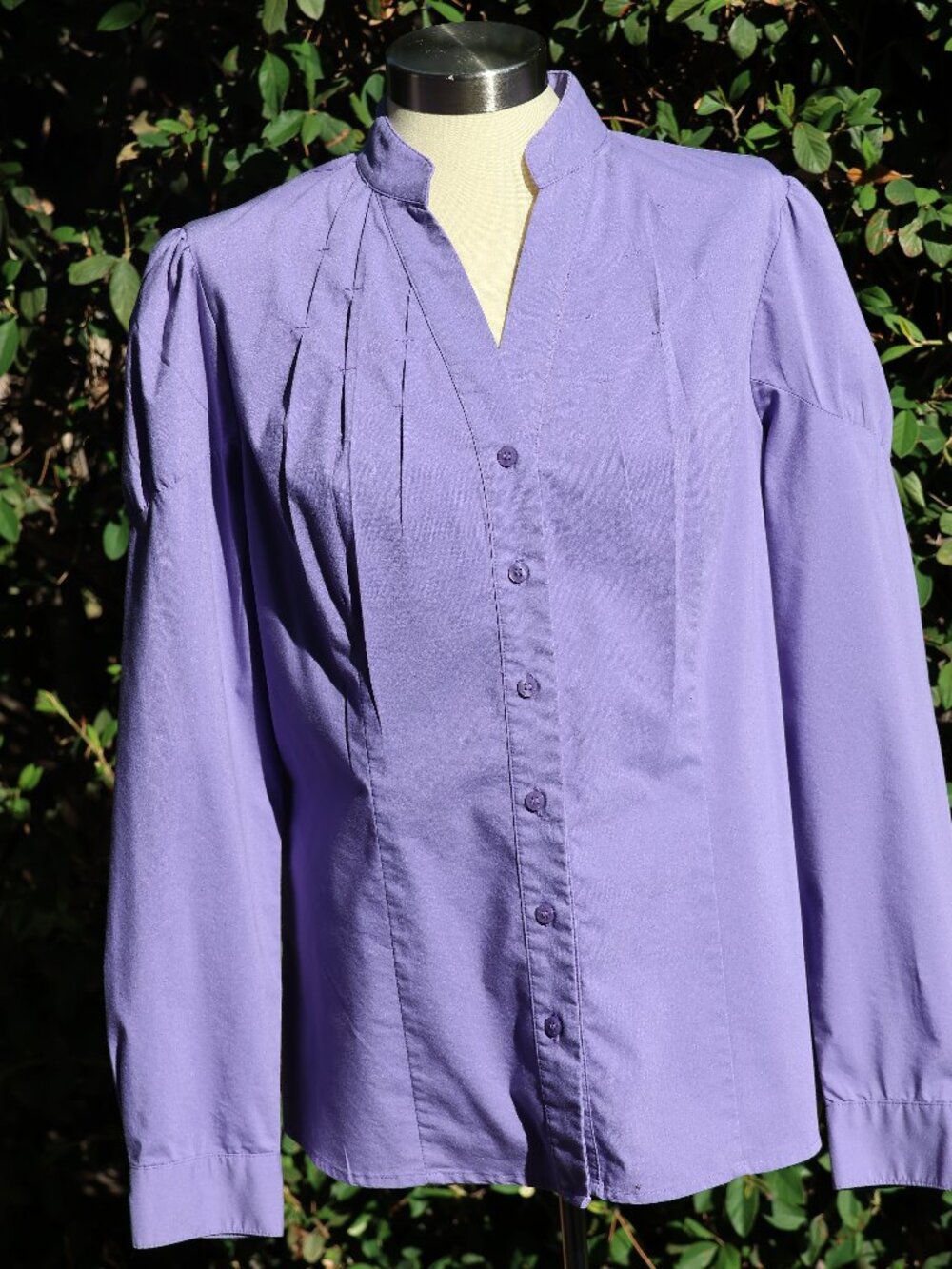 Worthington Purple L/S Shirt with the Renaissance Inspired Puffed Sleeves